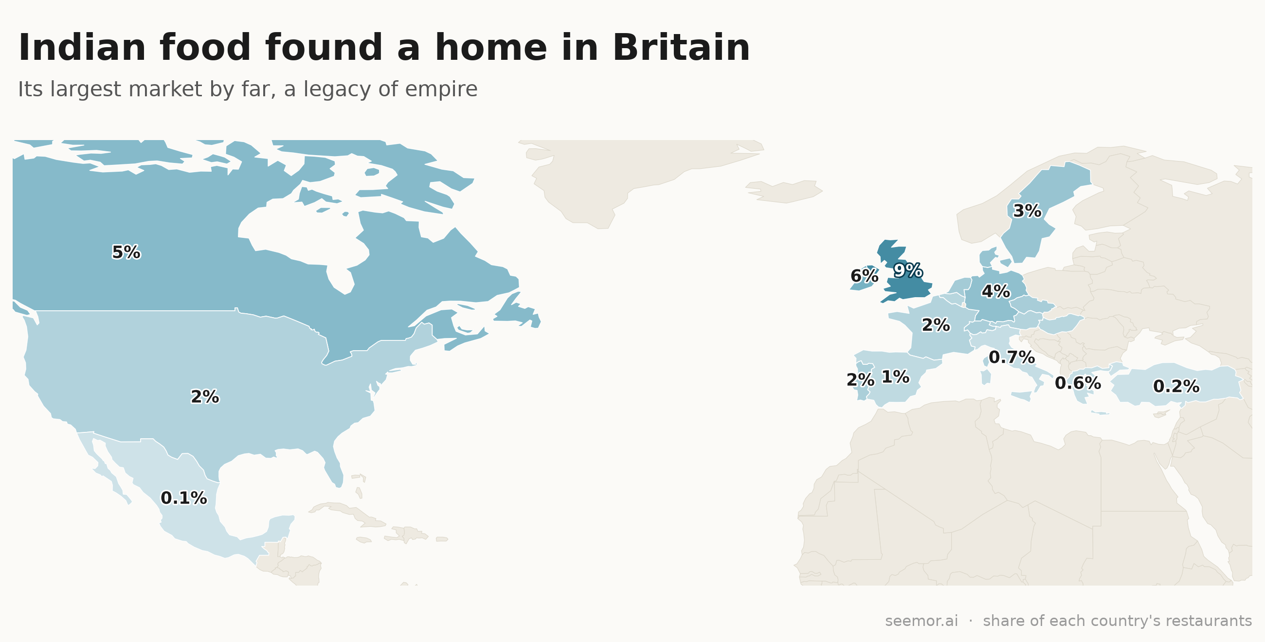 Indian food found a home in Britain, its largest market by far and a legacy of empire.