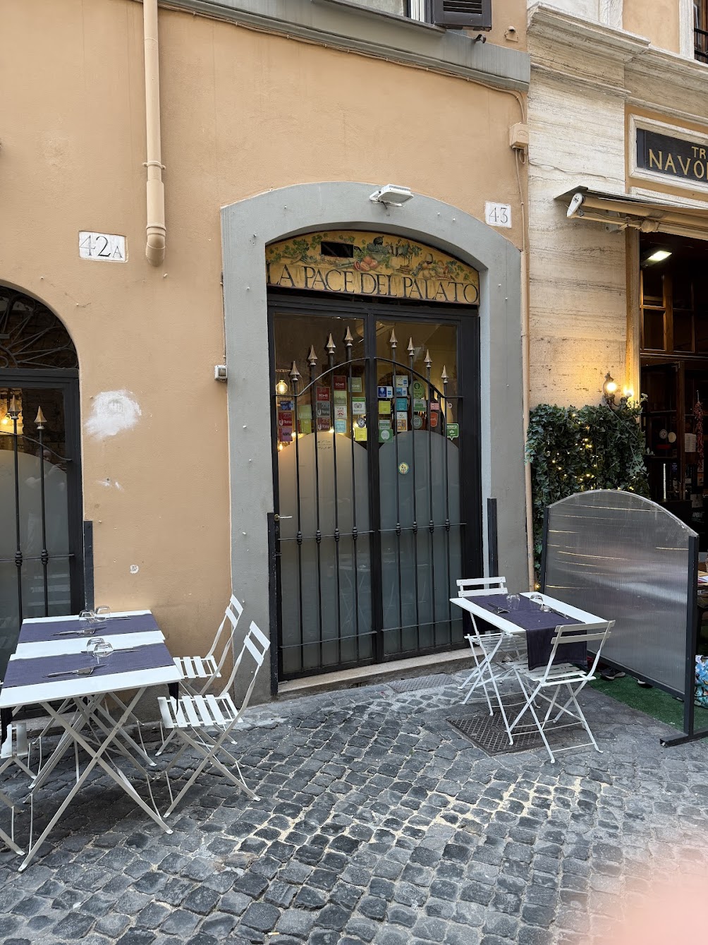 La Pace del Palato, tucked into a side street near Piazza Navona.